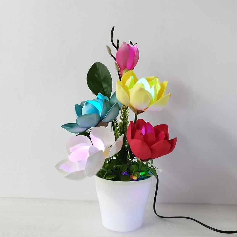 Hoa mộc lan decor trang trí nhà cửa - hoa mộc lan có đèn