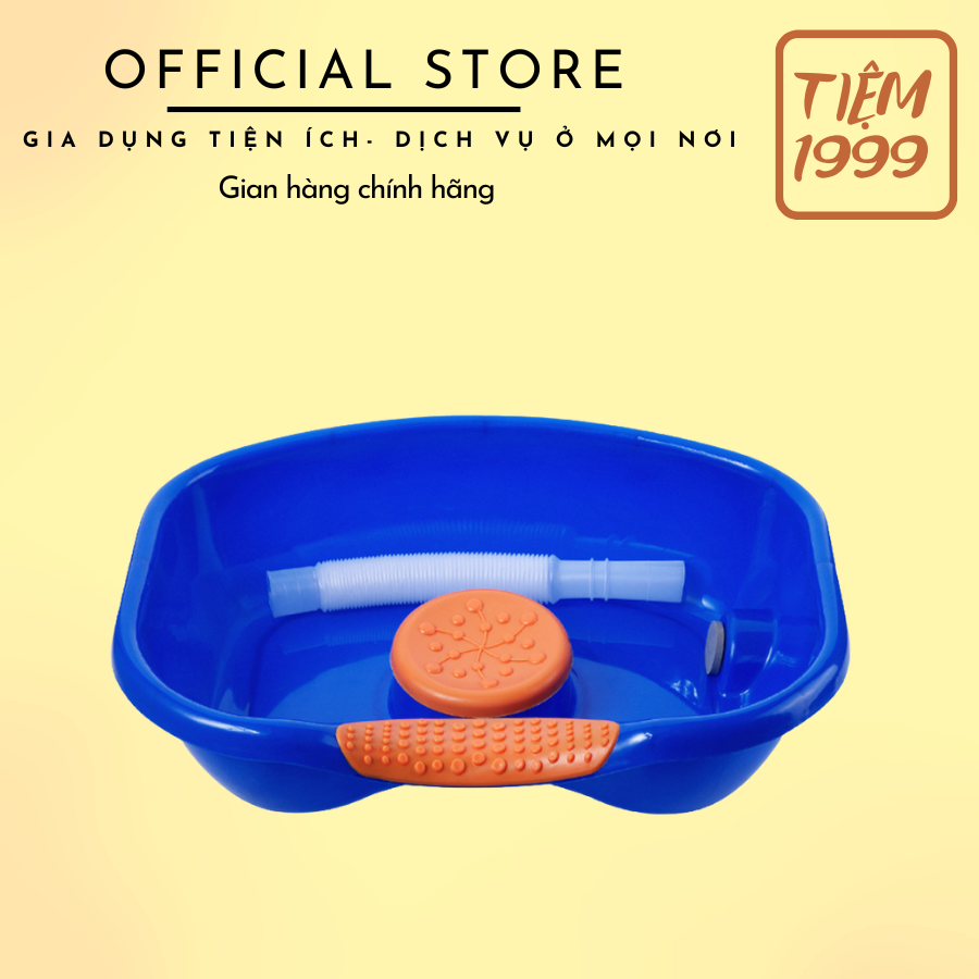 Chậu gội đầu tại giường, chậu gội đầu tại nhà giành cho bà bầu, trẻ em,người già, bệnh nhân, có vòi xả nước, đệm nót cao su massage cổ em ái, nhựa abs siêu bền