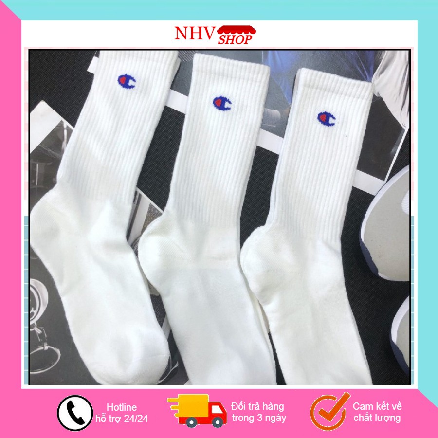 Tất Siêu cao cổ champion nam nữ hàng thời trang cao cấp