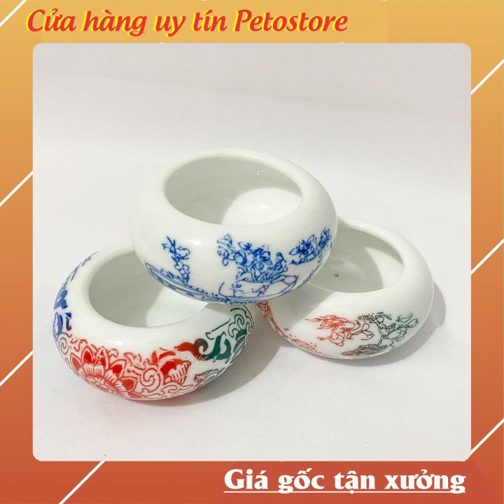 Cóng đựng sâu cho chim PETOSTORE chất liệu gốm sứ cao cấp