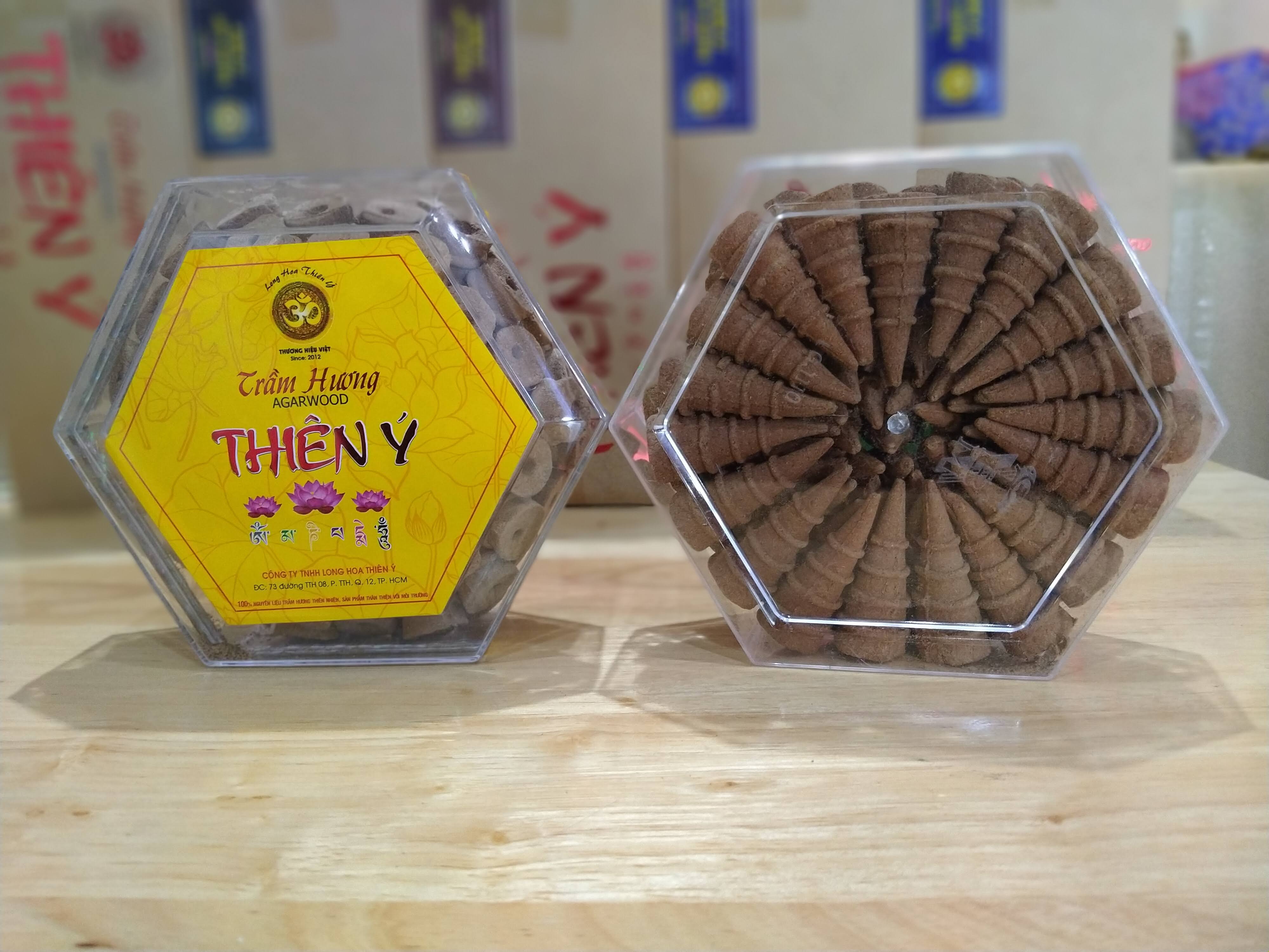 Trầm viên Thiên Ý hộp lục giác 60 viên