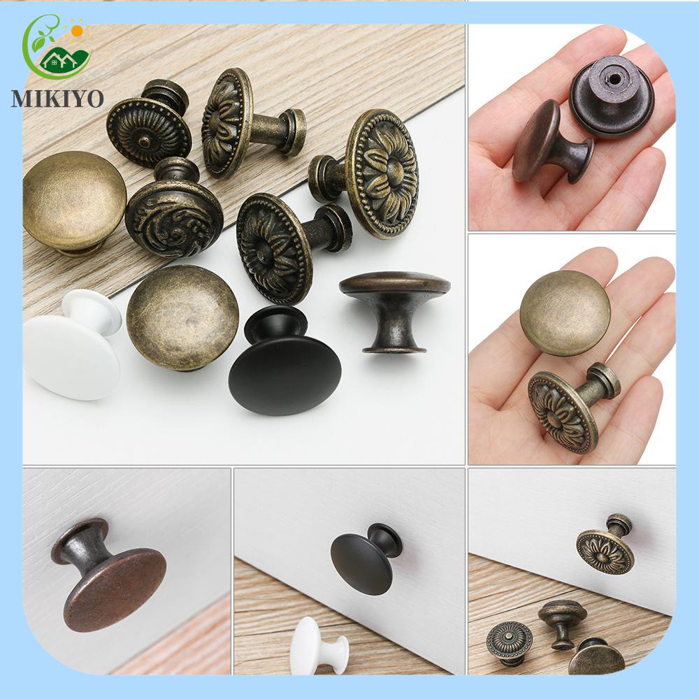 Mikiyo tủ bếp thời trang 2 chiếc tủ đồng thau cổ, tay nắm cửa kim loại hình tròn, tủ kéo tủ quần áo kéo ngăn kéo núm