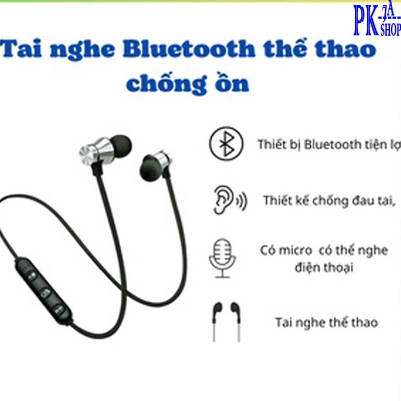 Tai nghe bluetooth thể thao J63 - Tai nghe không dây bluetooth đeo cổ choàng cổ tập thể dục tiện dụng