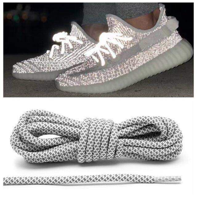 01 cặp dây giày thể thao phản quang, dây giày sneaker nam, nữ, loại tròn đẹp 2 màu thời trang JAGUAR - 01