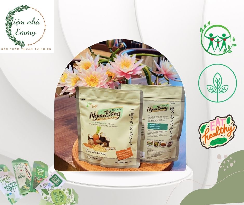 HẠT NÊM NGƯU BÁNG Tâm Minh Food TMF - hạt nêm ngưu báng hoàn toàn tự nhiên không bột ngọt không mì chính không siêu bột ngọt không hóa chất không chất phụ gia vô cơ không chất bảo quản gia vị tự nhiên cho gian bếp nhà bạn Tiệm nhà Emmy