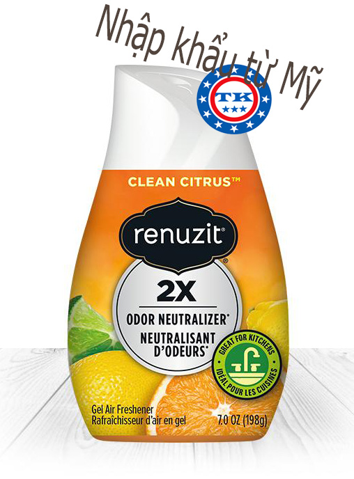 HCMSáp Thơm Phòng Renuzit Clean Citrus 198g - Mỹ