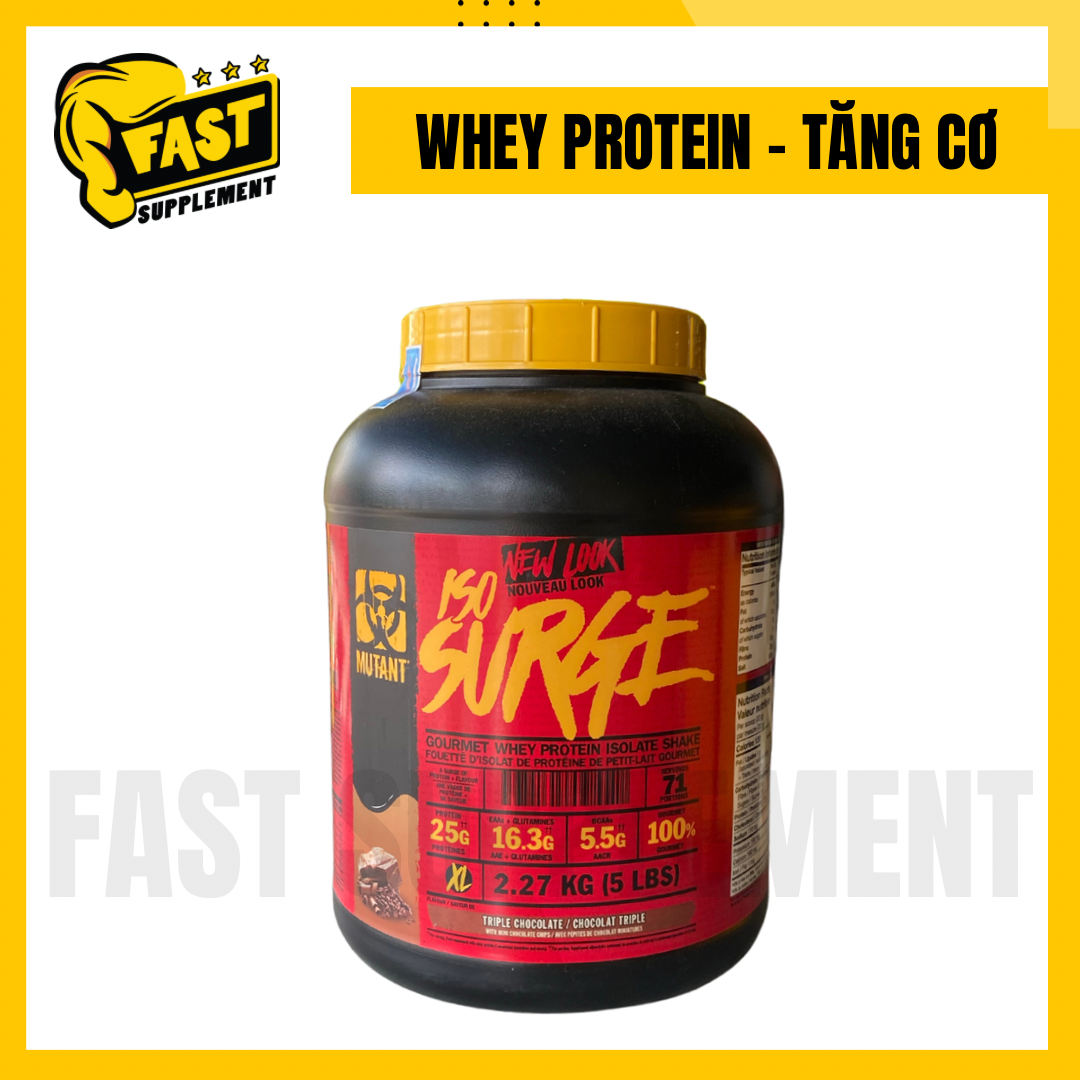 Sữa whey tăng cơ mutant iso surge 5lbs