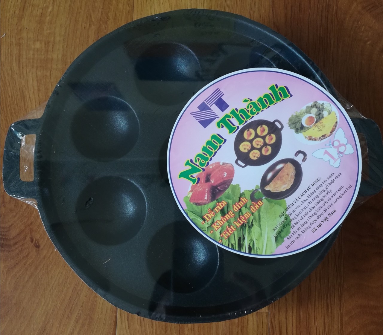 [HCM]Khuôn Nướng Bánh Khọt Men Chống Dính Có Nắp 8 Cái-Kaliteco