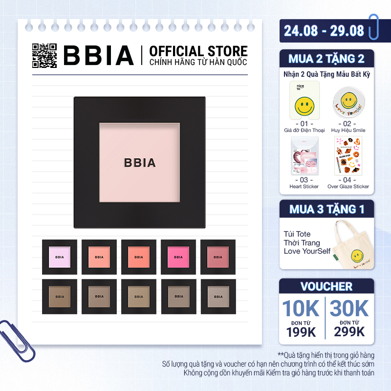 Phấn má hồng bbia last blush 2.5g