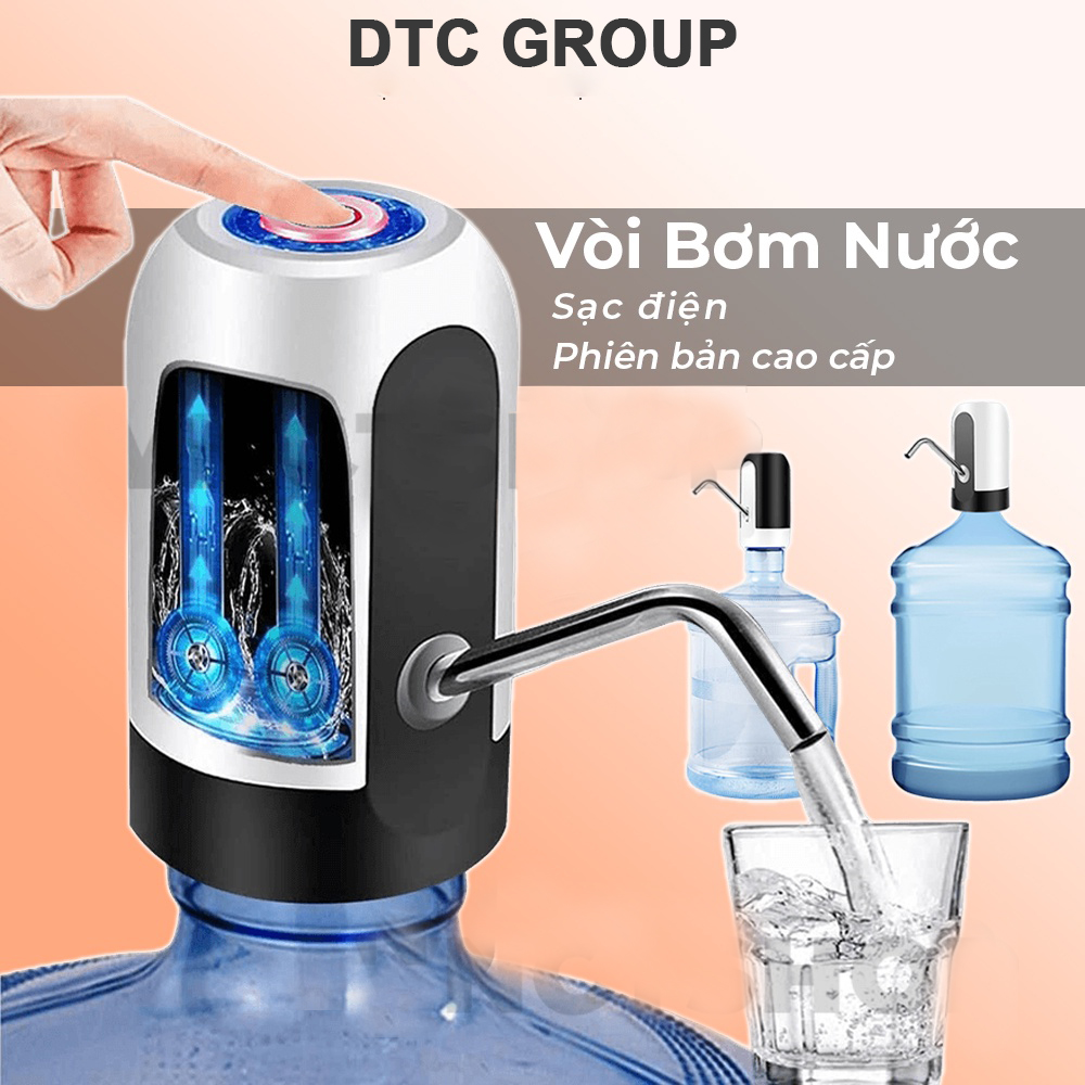 Vòi bơm nước tự động, máy hút nước uống rót rượu mini bơm từ bình nước lọc đóng chai, Vòi bơm hút bình nước bình rượu điện tự động có sạc USB, Vòi bơm hút bình nước bình rượu điện tự động có sạc USB