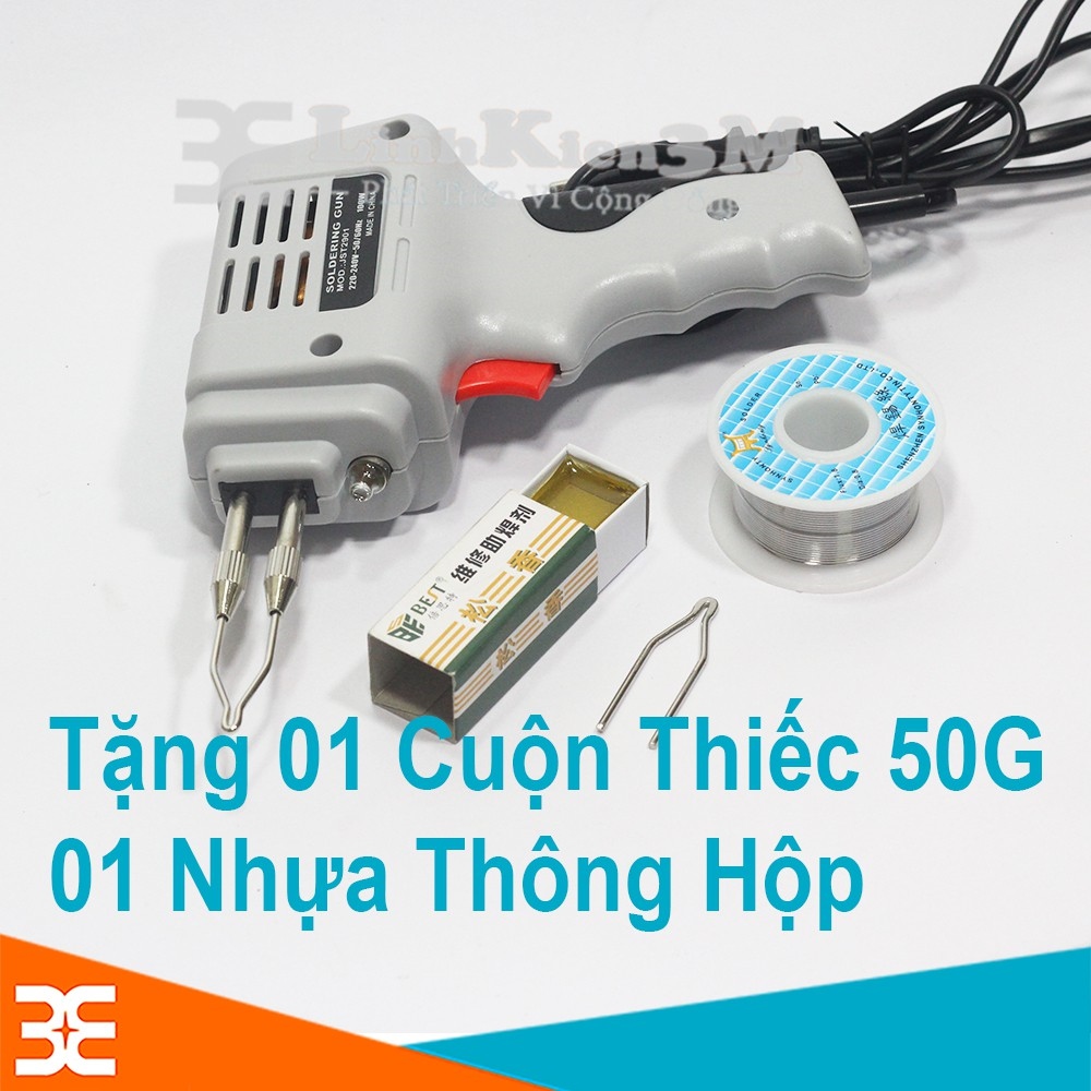Bộ Mỏ Hàn Xung JOUST MAX 220V 100W Tặng 01 Cuộn Thiếc 50G 01 Nhựa Thông Hộp  (BH 06 Tháng)