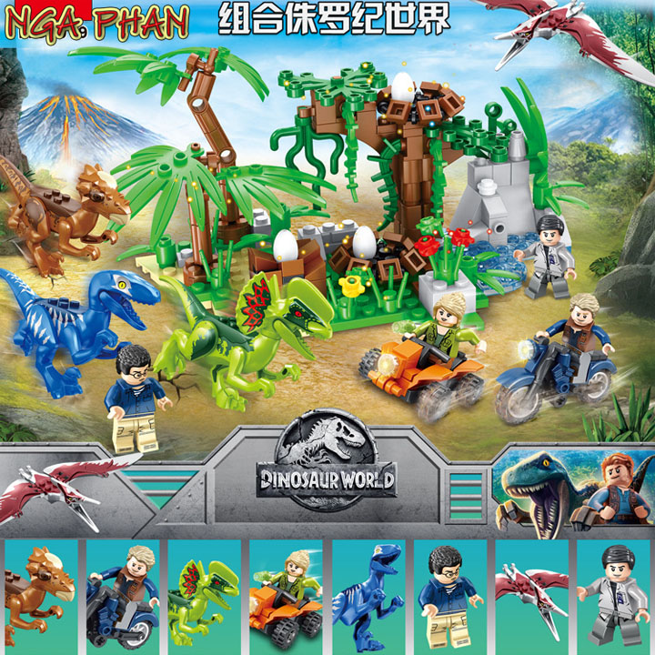 Bộ Đột Kích Tổ Khủng Long Cực Đẹp Dinosaur Lego MG Đồ Chơi Xếp Hình Lắp Ráp