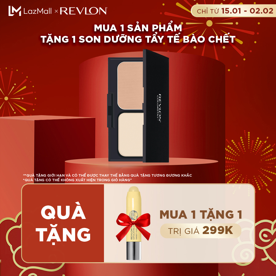 Phấn nền dạng nén lâu trôi - Revlon Colorstay Powder Foundation SPF 25 10g