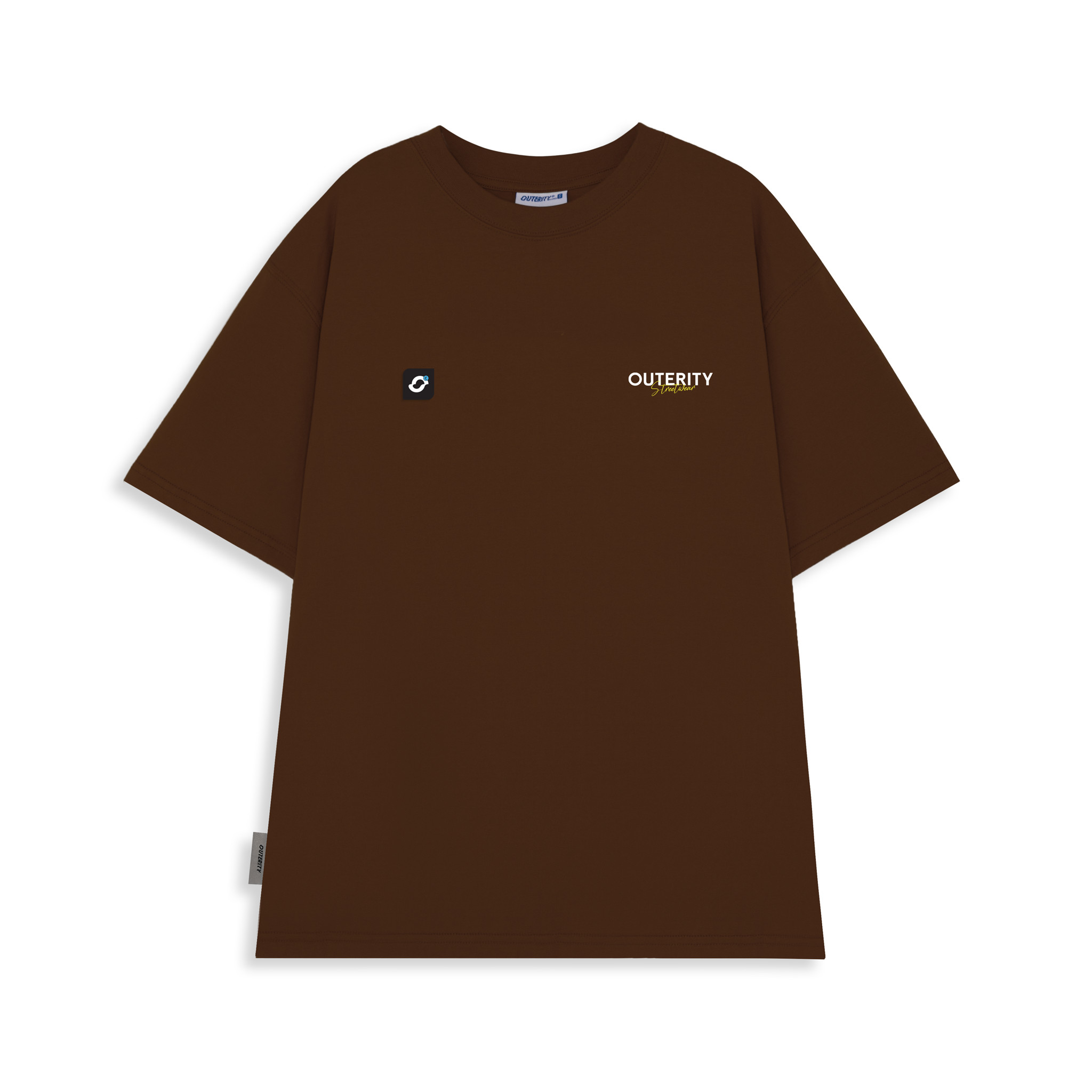 Áo thun outerity multifont v3.0 / màu nâu đậm - ort.b 154