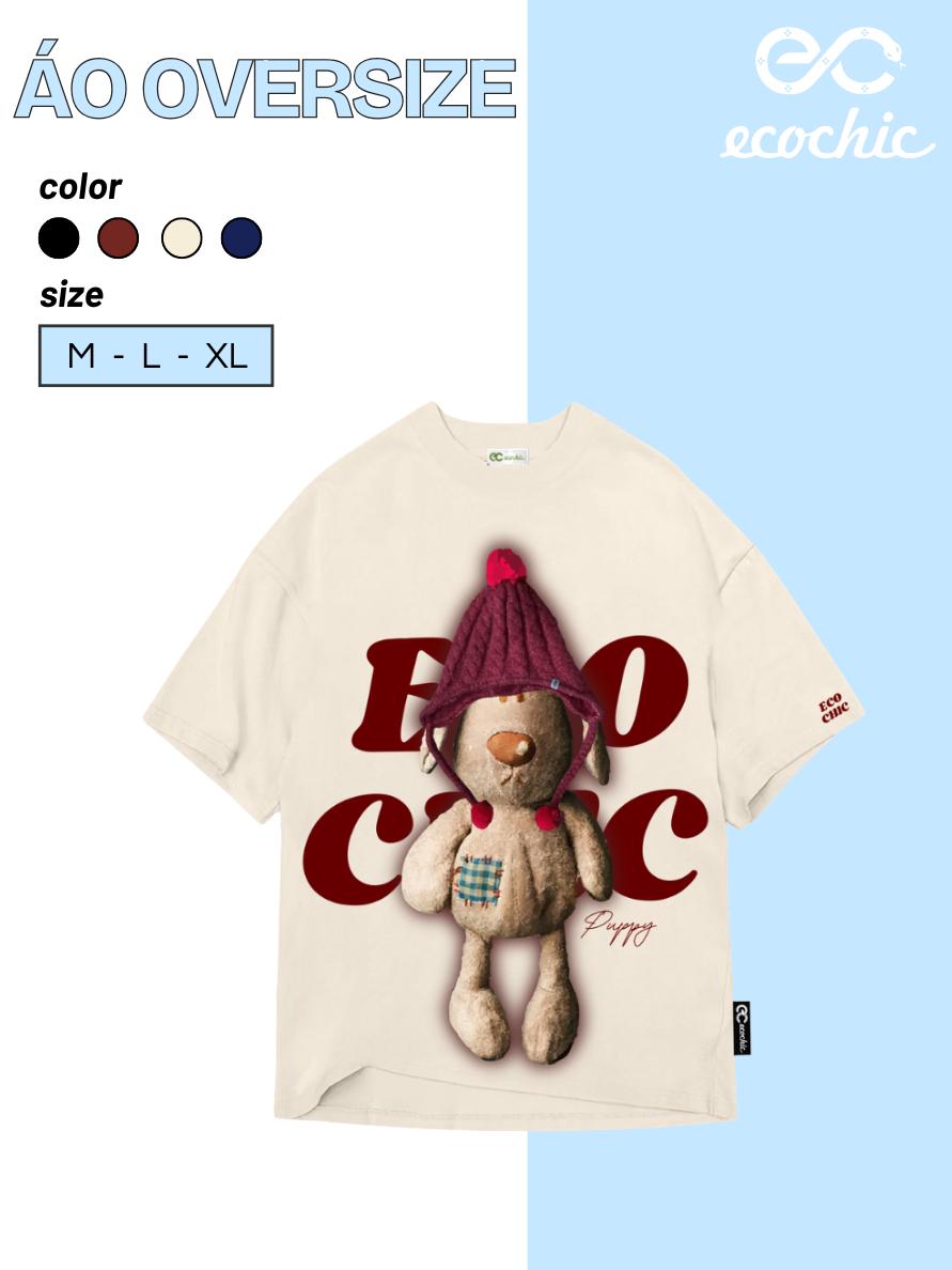   Nhập mã LAZSOCIAL99 30% tối đa 99k Áo Phông ECOCHIC WOOLLY PUP Tee Local Brand Chính Hãng Unisex Form Rộng Oversize Premium Cotton 100% B149 