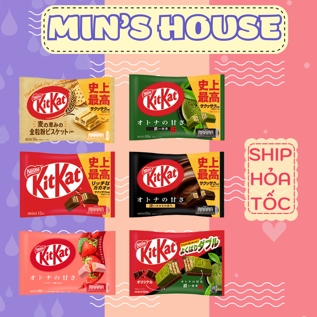 Kẹo socola Kitkat Nhật Bản đủ vị. Date 8 2024