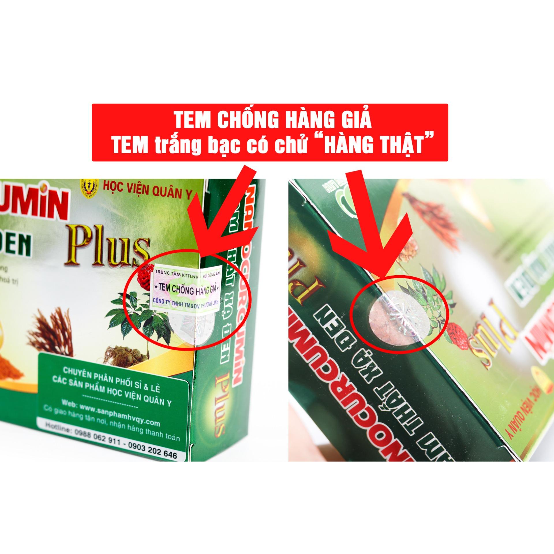 Bộ 2 viên uống nano curcumin tam thất xạ đen plus