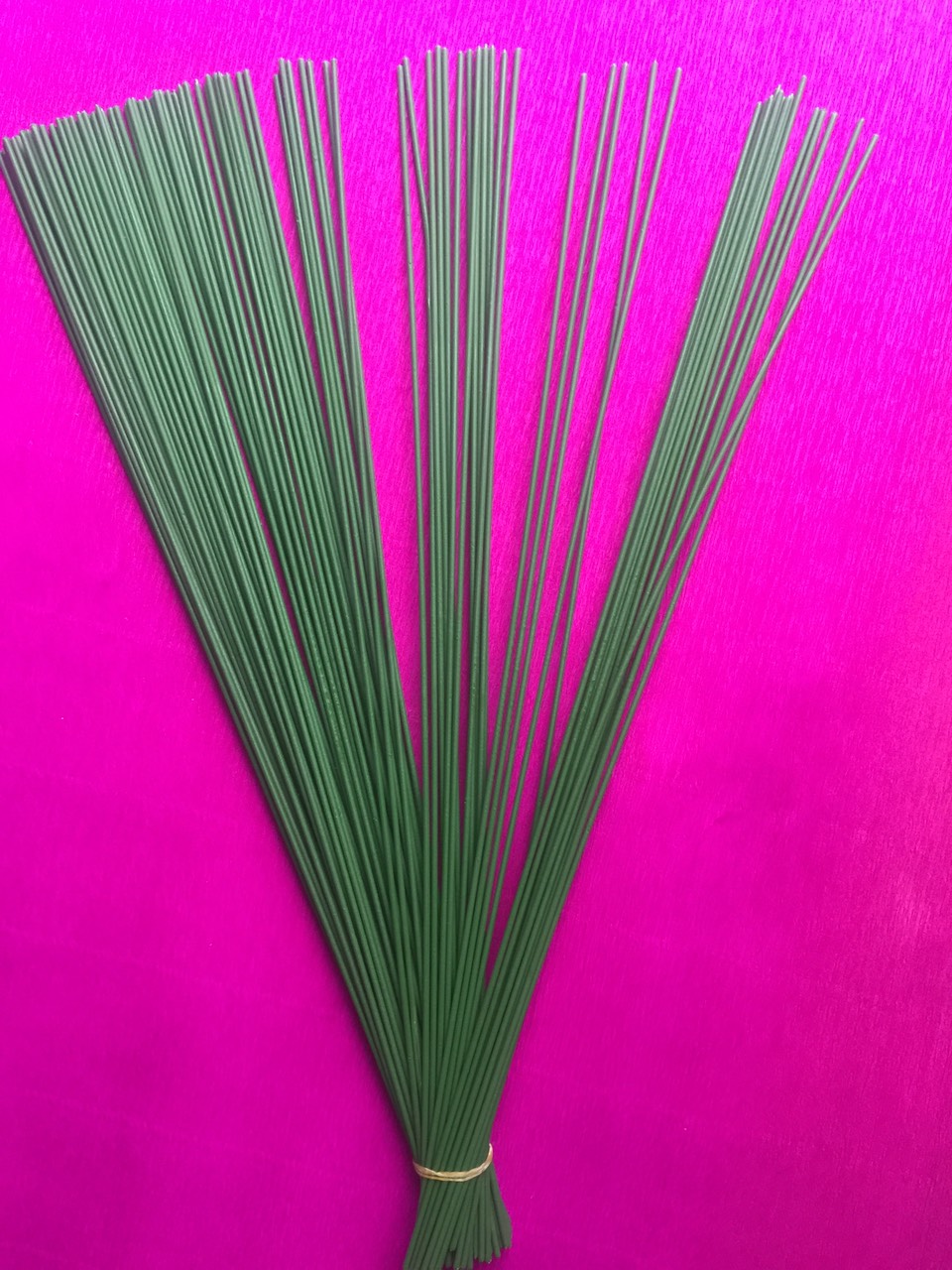 Bộ 50 Que thép que kẽm làm hoa hanmade dài 38cm và 30 cm