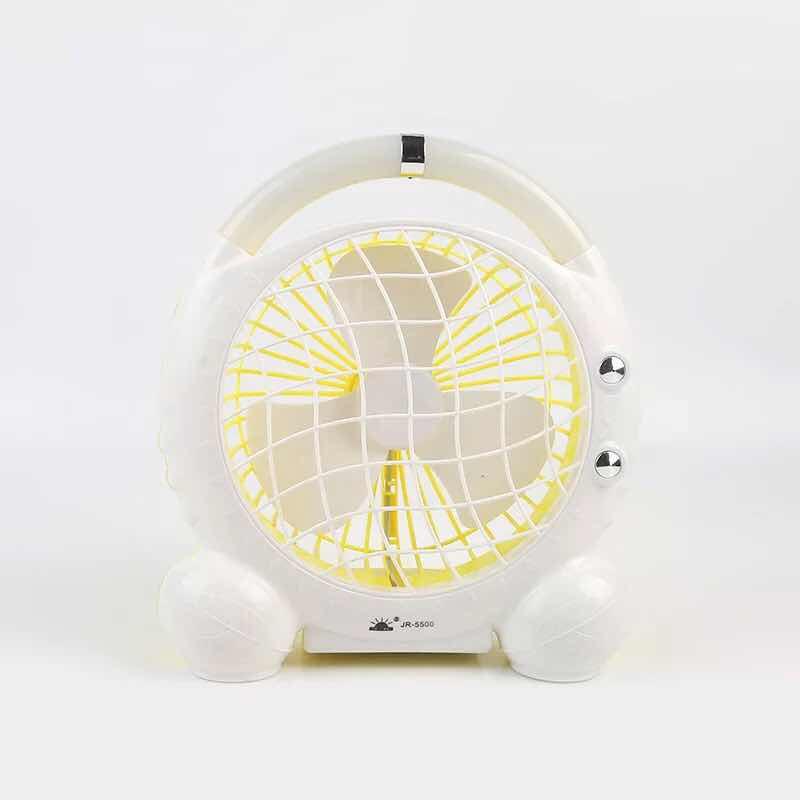 Quạt Sạc Tích Điện 2in1 Có Đèn Pin Mini Fan JR-5500 - Tích Điện Cực Lâu-Quạt Tích Điện Siêu Tiện Lợi