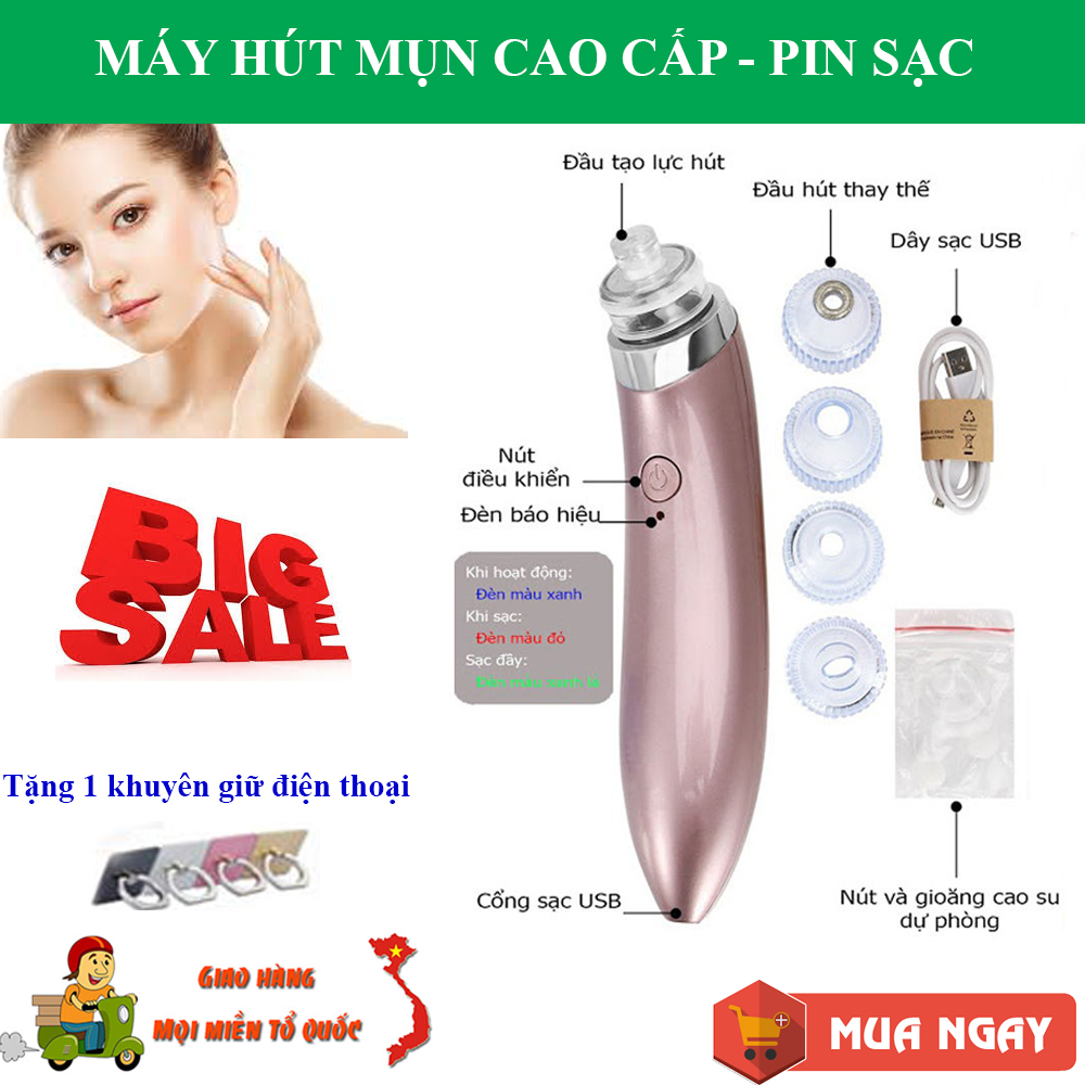 Máy Hút Mụn  , Máy Hút Mụn Hàn Quốc, Máy Hút Mụn Cao Cấp Pin Sạc. Hút Sạch Bã Nhờn, Bụi Bẩn, Mụn Đầu Đen, Và Mụn Trứng Cá - Đem Lại Cho Bạn Làn Da Sạch Mịn, Khỏe Mạnh Và Mượt Mà , Giá Cực Sốc, Mua Ngay!