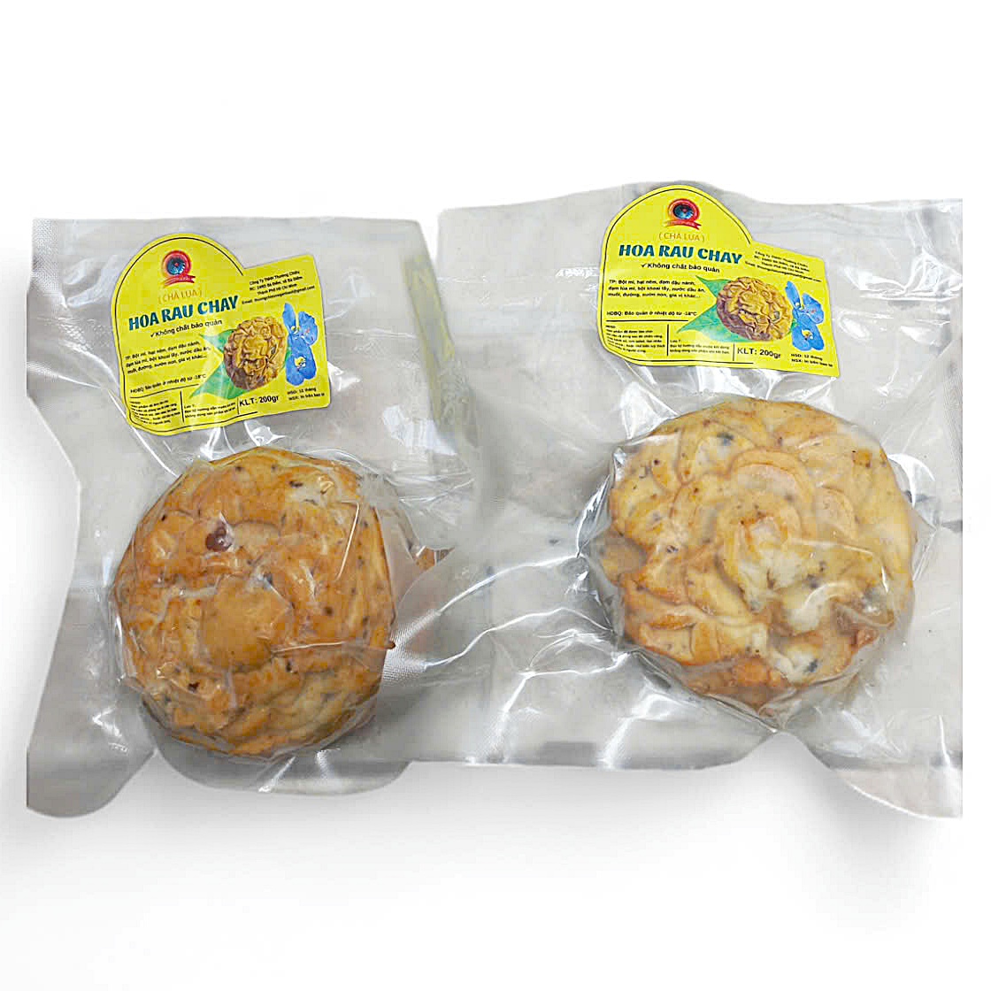 Chả lụa hoa rau chay 200g (HÀNG LẠNH) - Thực phẩm chay Thiện Tâm