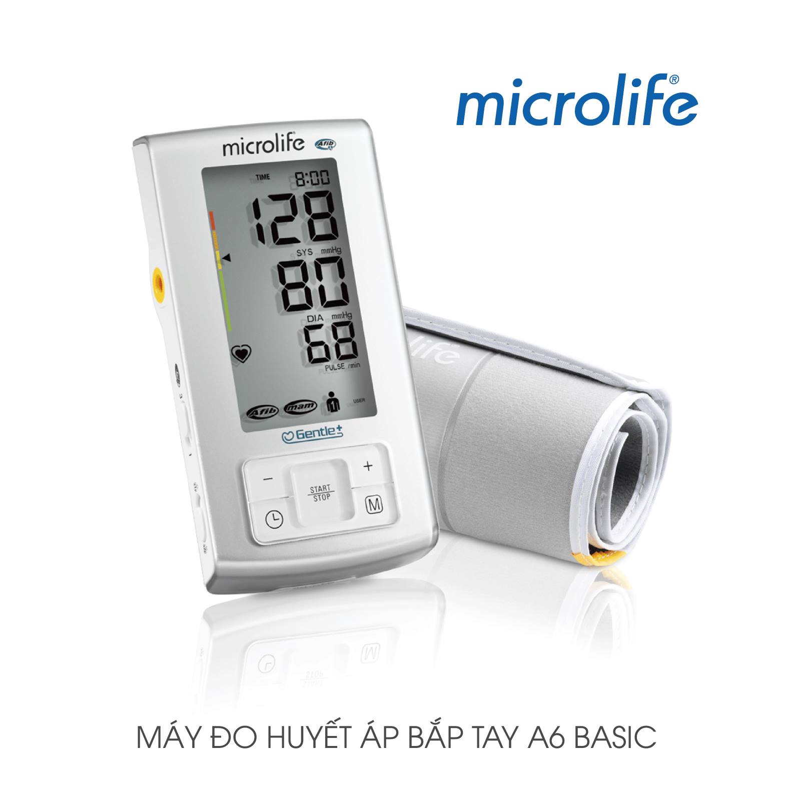 Máy đo huyết áp, máy đo huyết áp điện tử bắp tay MICROLIFE BP A6 Basic
