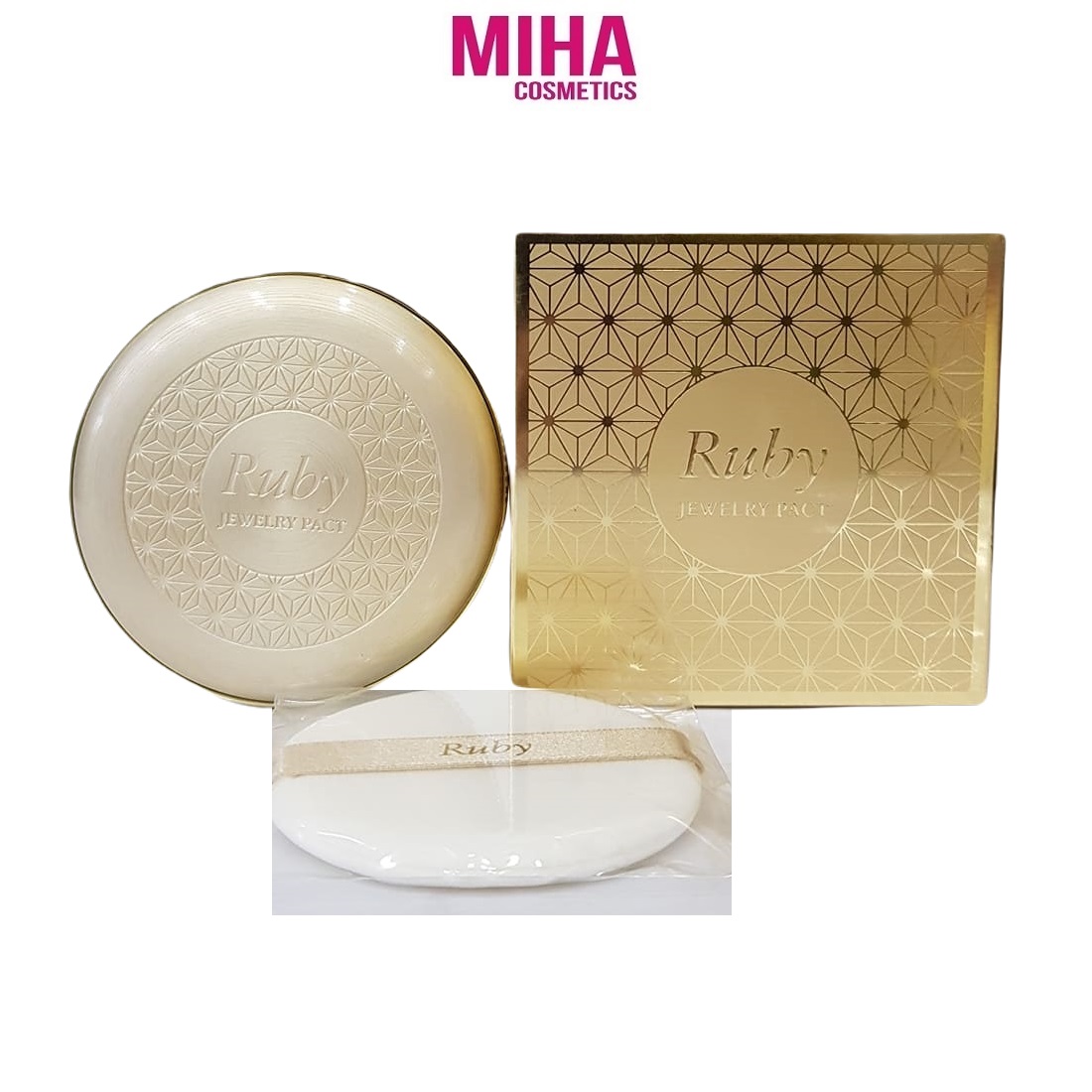 Phấn Phủ Kiềm Dầu Siêu Mịn RUBY Jewelry Pact 22g Hàn Quốc