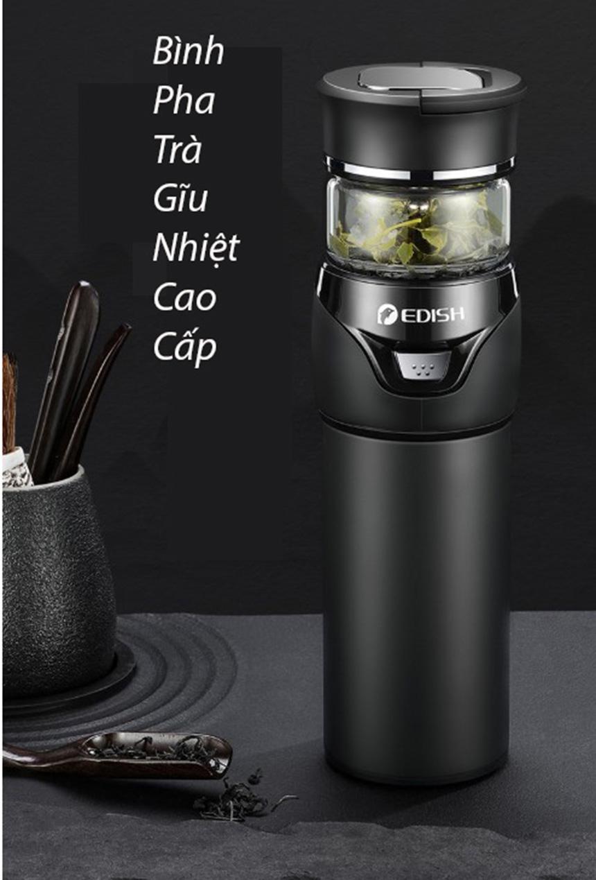 Bình pha trà, Bình pha trà giữ nhiệt, Ấm pha trà có lõi lọc -mang đến người sử dụng những tách trà thơm ngon đúng vị, giữ ấm nước trà lên đến 6h-BH 3 tháng