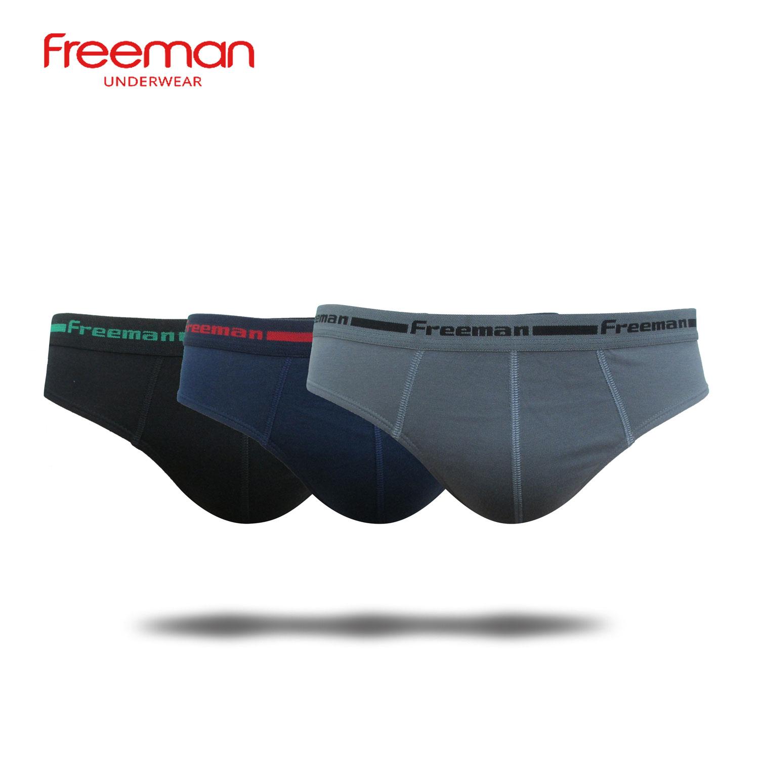 Combo 3 quần lót nam freeman - chất liệu cotton tc bo634