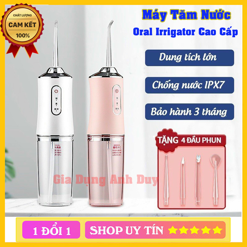 Máy Tăm Nước Cầm Tay PAN SMART HOME - Tăm Nước Vệ Sinh Răng Miệng Oral Irrigator Bản Quốc Tế Chuẩn Châu Âu Chính Hãng