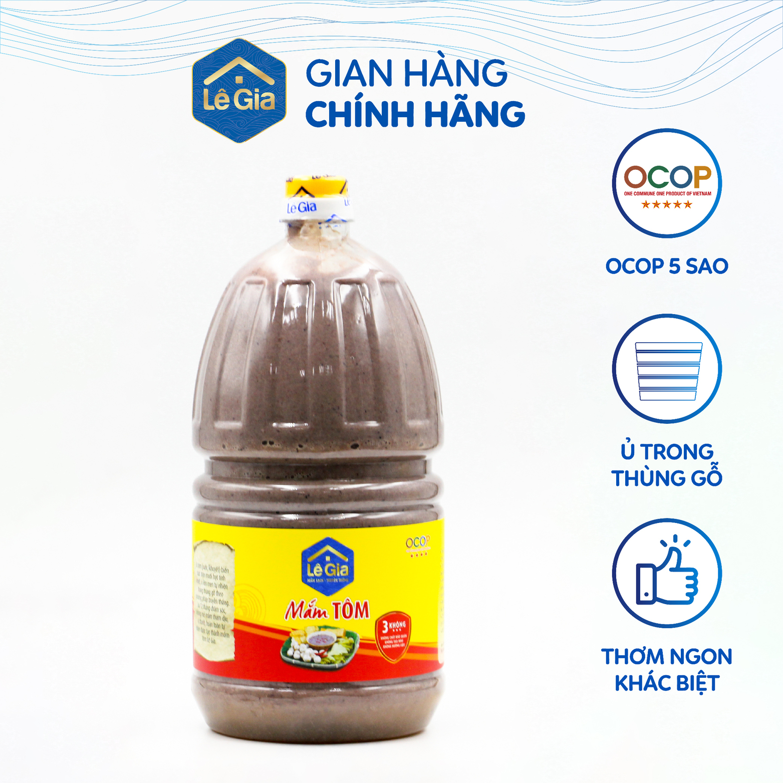 Mắm tôm lê gia can 2l