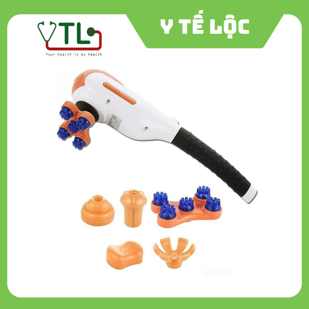 Korean Mini Squirrel or Squirrel Plus 5-Function Handheld Massage Machine with 6 Functional Heads (Made in Korea)