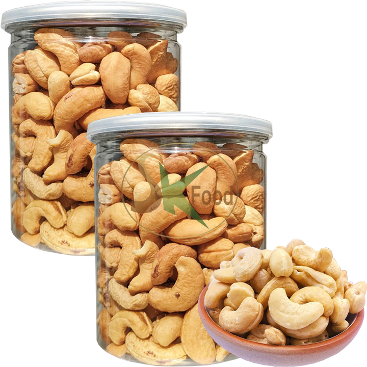 250g hạt điều nguyên sạch vỏ sấy giòn nguyên vị hiệu skfood - tết 2023