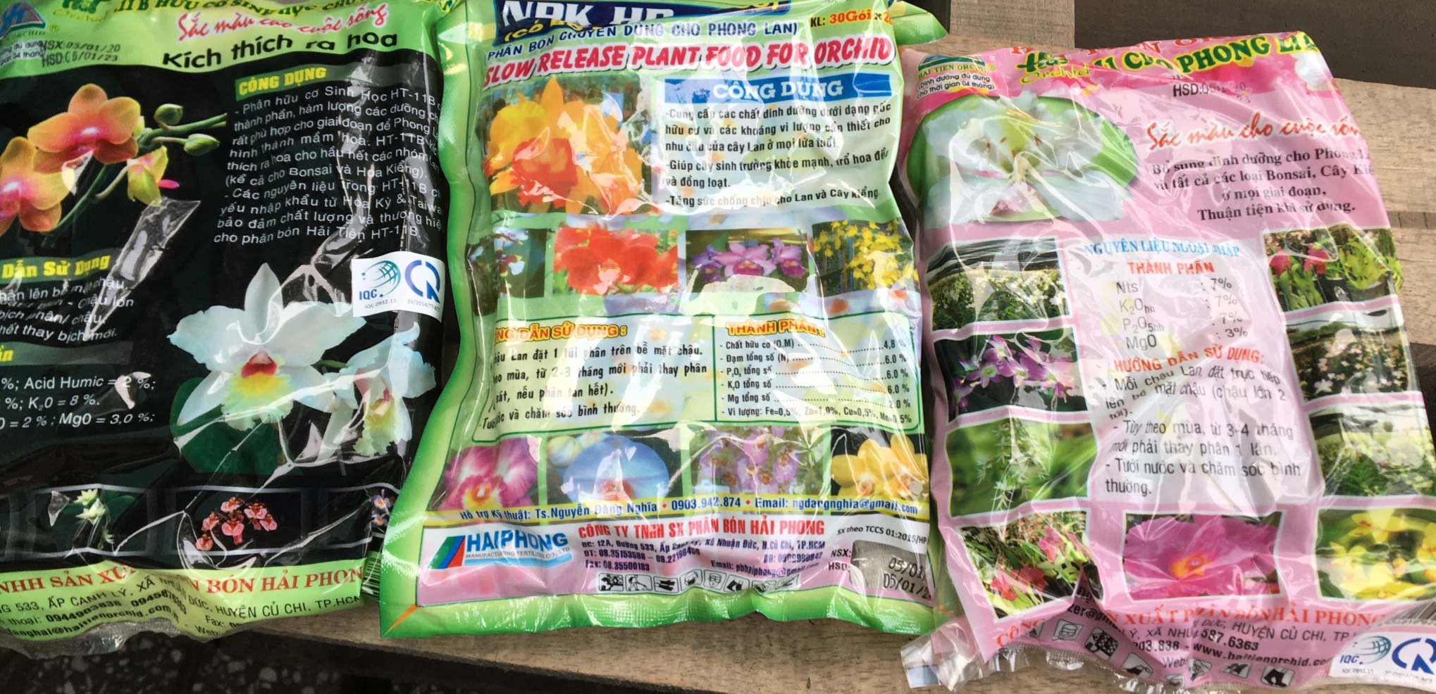 Phân bón dạng bỏ gốc túi lưới hải phong hp 666 - hải tiên orchid 11- hải tiên orchid 11b