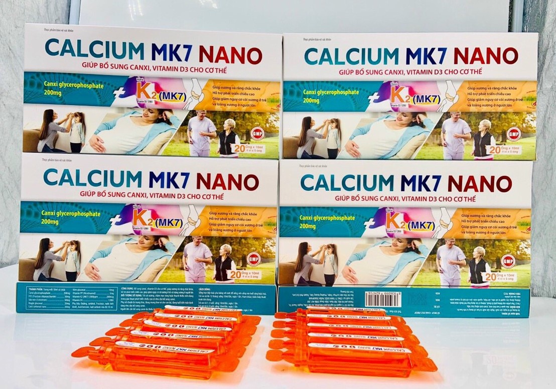 Calcium Mk7 Nano bổ sung canxi, vitamin D3 cho bé giúp bé phát triển chống còi xương suy dinh dưỡng 20