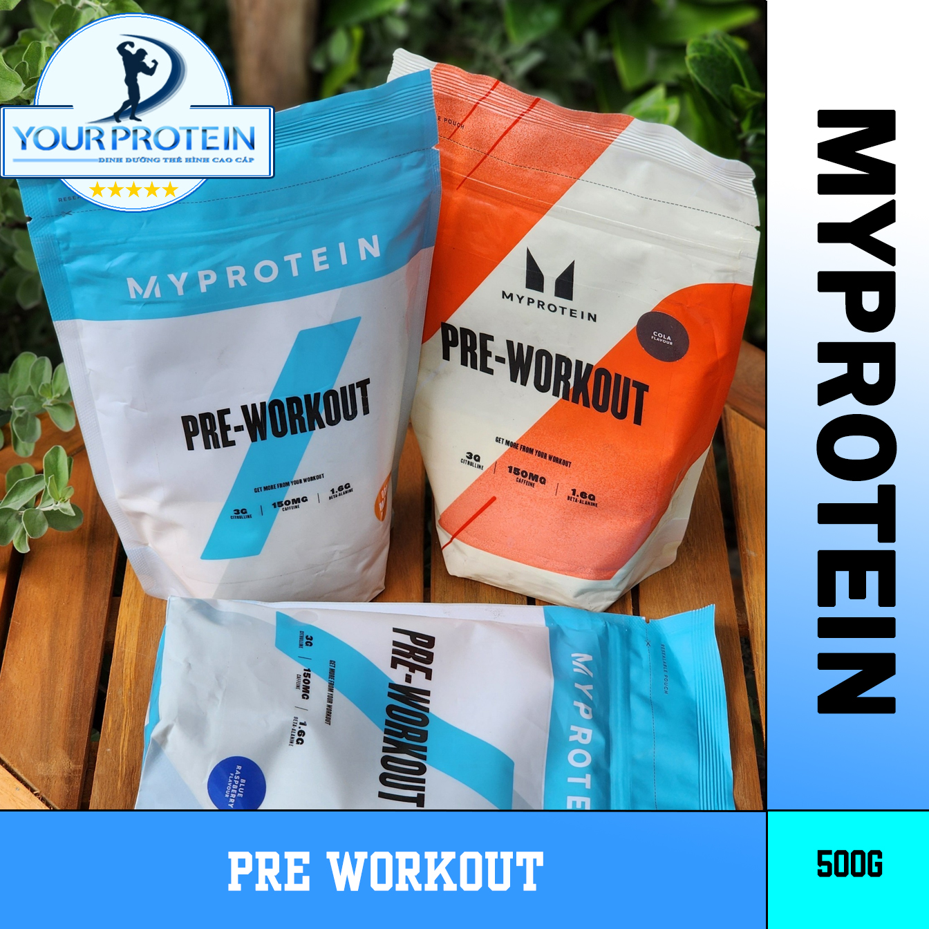 Myprotein pre workout blend 500g - tăng sức mạnh & tăng sức bền trong tập luyện