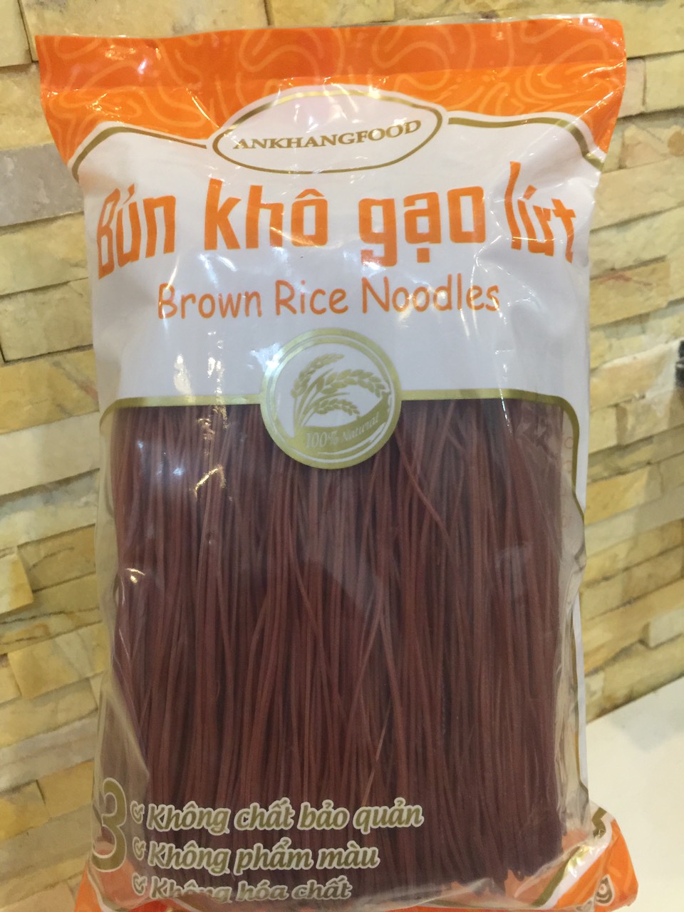 Bún gạo lứt đỏ an khang food gói 500 gram