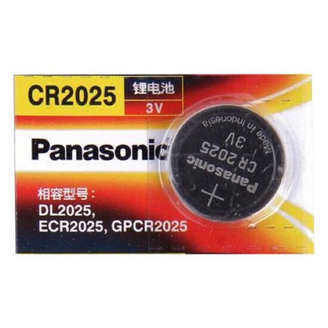 Pin Panasonic CR2025 Pin 3V Lithium Made in Indonesia - Giá 1 viên pin cúc
