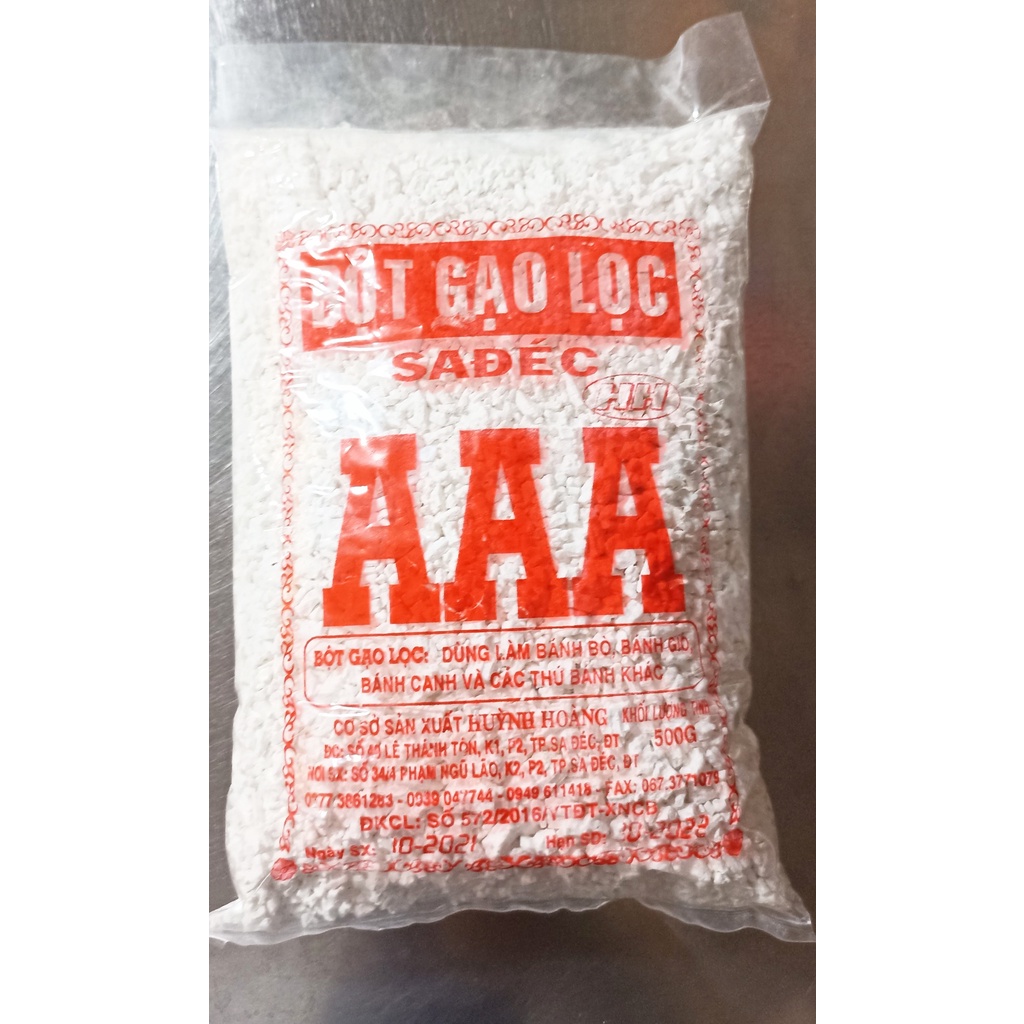 Bột gạo lọc aaa làm bánh sađéc 500gr
