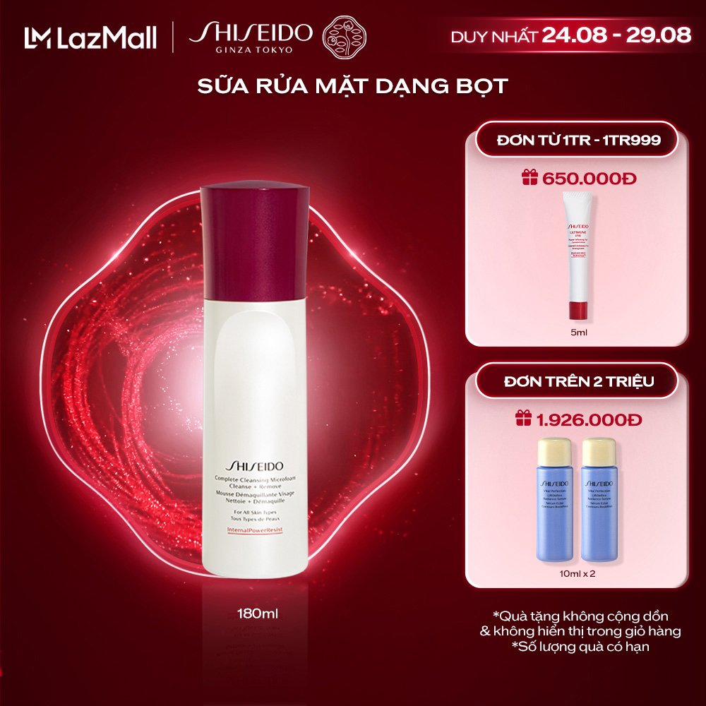 Sữa rửa mặt Shiseido Complete Cleansing Micro Foam 180ml