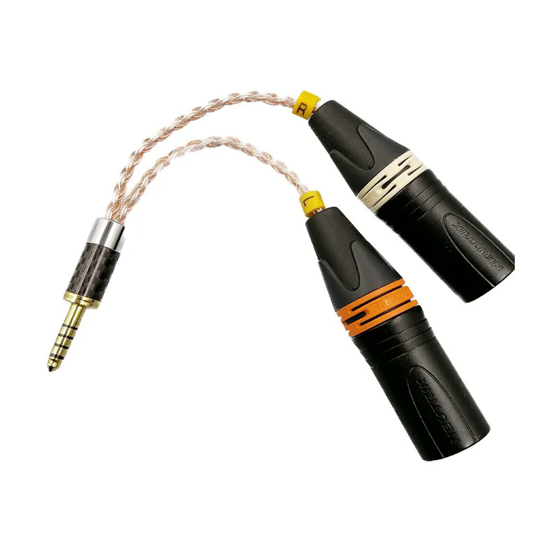 Đơn tinh thể đồng 4.4mm năm phần cân bằng để tăng gấp đôi XLR nam và nữ cân bằng dây, nhập khẩu từ Switzerland, neute