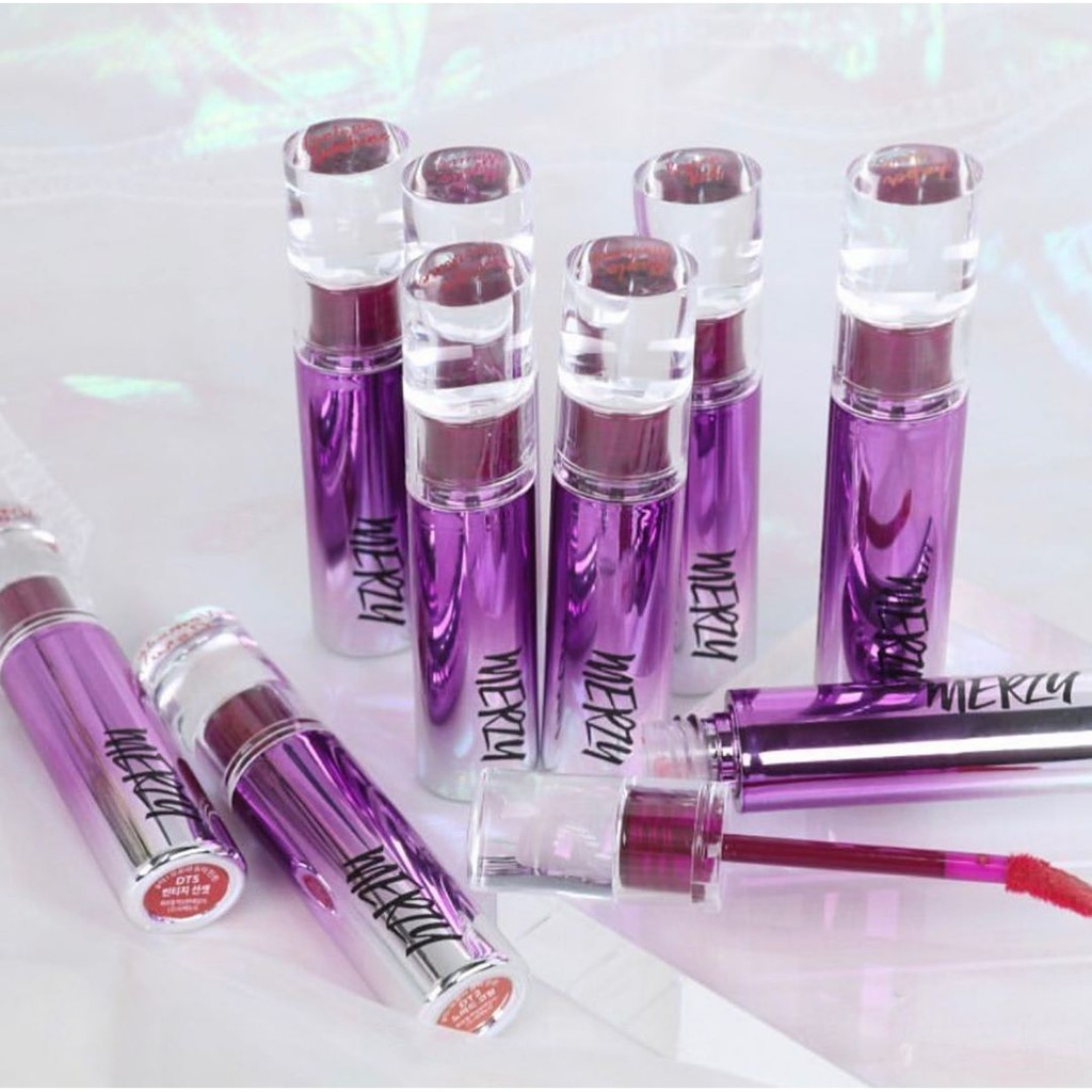 Son tint bóng siêu lì Merzy Aurora Dewy Tint 55g, sản phẩm chất lượng, đảm bảo an toàn đến người sử dụng, cam kết hàng nhận được đúng với mô tả