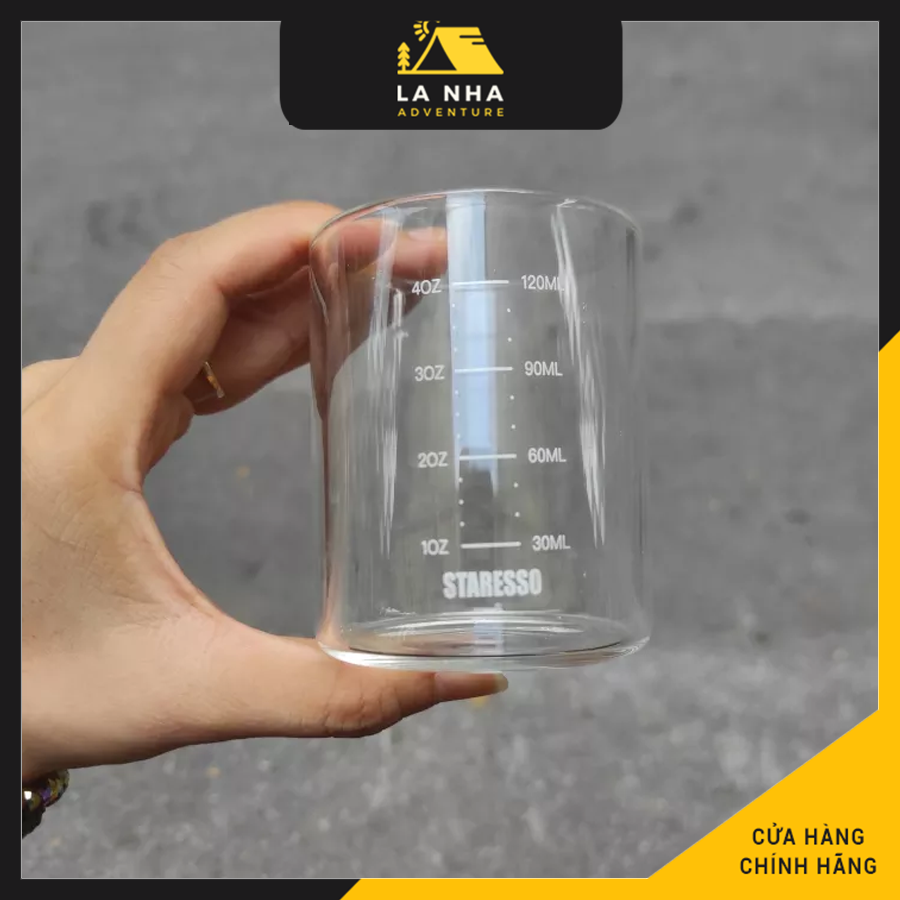 Cốc thủy tinh chia vạch Staresso - cốc cafe, cốc Staresso cao cấp dùng pha trà, cafe , đảm bảo hàng chính hãng, đúng mô tả, an toàn cho người sử dụng