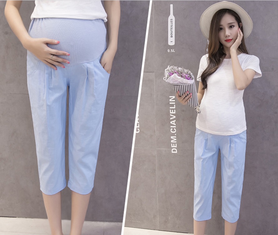 Quần bầu kaki lửng xanh và đen