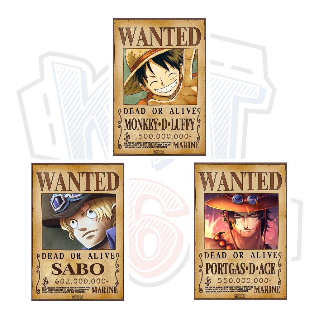 Poster Ace Luffy Sabo: \