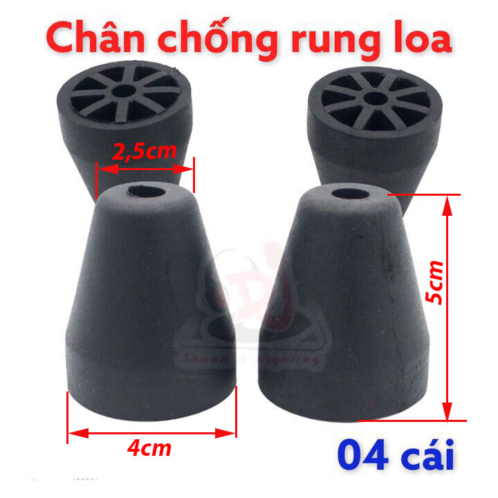 Chân đế chống rung loa, chân loa nhựa 04 cái, Bán chân đinh chống rung cho loa, Chân cao su chống rung cho loa, đế loa