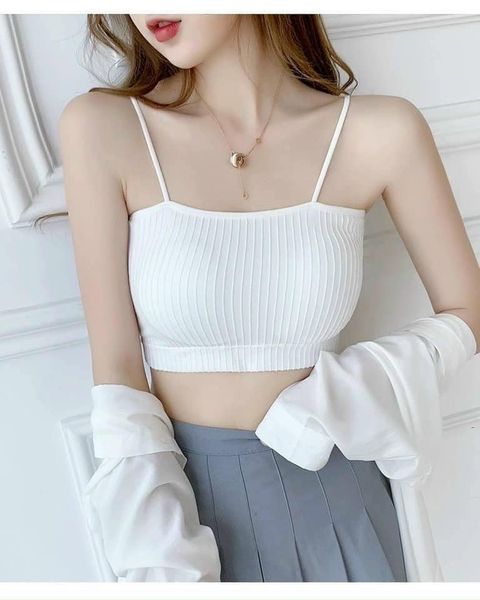 Bra Quây Hai Dây Chất Liệu Cotton Co Giãn Thoải Mái, Áo Bra Nữ Siêu Xinh