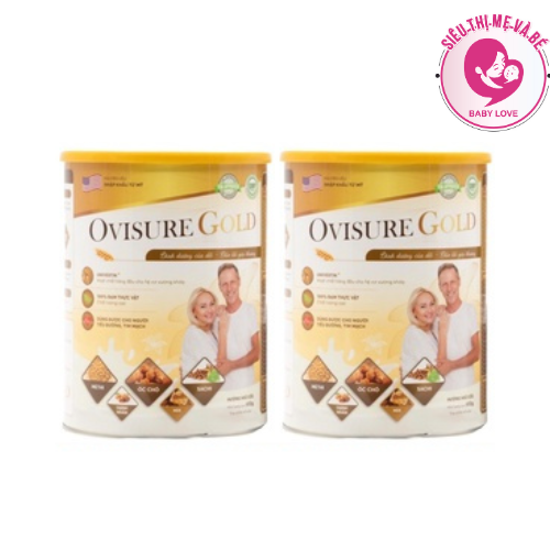 Combo 2 hộp Sữa hạt xương khớp Ovisure Gold 650 gram chính hãng