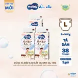 Combo 3 Tã/Bỉm dán organic siêu cao cấp Moony Dịu nhẹ đủ size NB62/S58/M46/L38 - BAO BÌ THAY ĐỔI THEO TỪNG ĐỢT NHẬP HÀNG