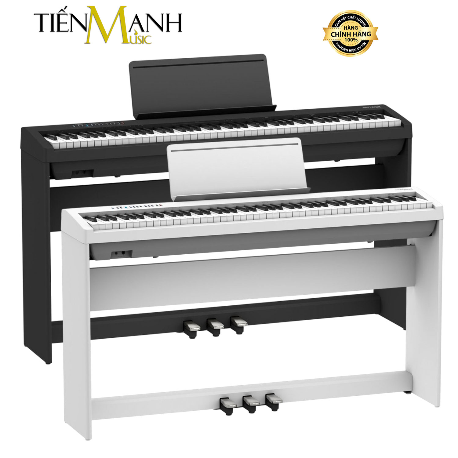 [Chính Hãng] Bộ Đàn Piano Điện Roland FP-30X BK, FP-30X WH - Kèm Chân Gỗ KSC-70 88 Phím Nặng Cảm Ứng